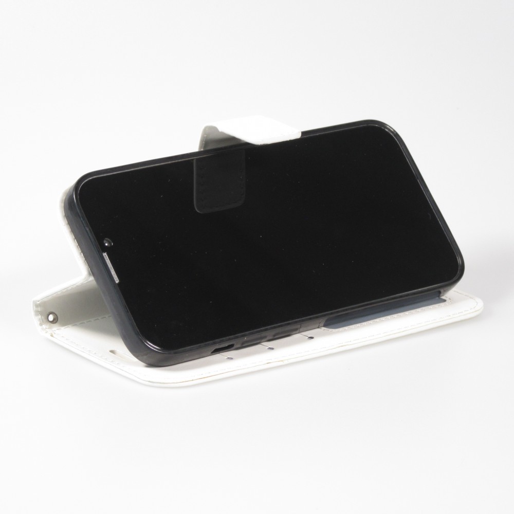 iPhone 13 Case Hülle - Premium Flip - Weiss