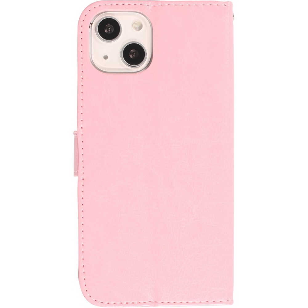 iPhone 13 Case Hülle - Premium Flip - Hellrosa