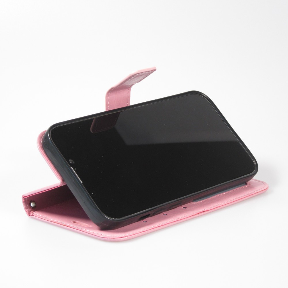 iPhone 13 Case Hülle - Premium Flip - Hellrosa