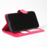 iPhone 13 Case Hülle - Premium Flip - Dunkelrosa