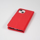 iPhone 13 Case Hülle - Premium Flip - Rot