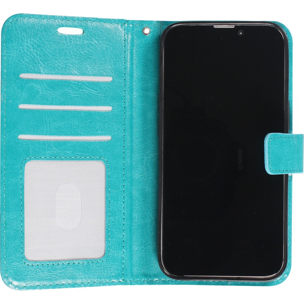 Fourre iPhone 13 - Premium Flip - Turquoise