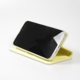 Fourre iPhone 13 Pro Max - Flip Wallet fashion mandala design artistique - Jaune