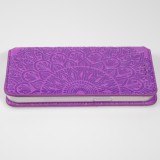 Fourre iPhone 13 Pro Max - Flip Wallet fashion mandala design artistique - Violet