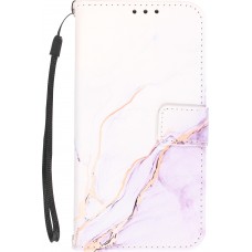 iPhone 13 Pro Case Hülle - Flip Wallet Liquid Color mit Magnet Verschluss - Calm Cloud