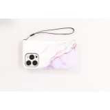iPhone 13 Pro Case Hülle - Flip Wallet Liquid Color mit Magnet Verschluss - Calm Cloud