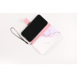 iPhone 13 Pro Case Hülle - Flip Wallet Liquid Color mit Magnet Verschluss - Calm Cloud