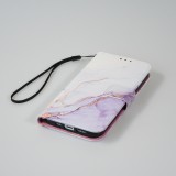 Fourre iPhone 13 Pro Max - Flip Wallet Liquid Color avec fermeture à aimant - Calm Cloud
