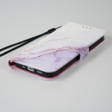 iPhone 13 Pro Case Hülle - Flip Wallet Liquid Color mit Magnet Verschluss - Calm Cloud