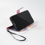 Fourre iPhone 13 Pro Max - Flip Wallet Liquid Color avec fermeture à aimant - Calm Cloud