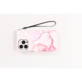 Fourre iPhone 13 Pro - Flip Wallet Liquid Color avec fermeture à aimant - Liquid Rose