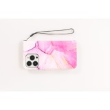 Fourre iPhone 13 Pro - Flip Wallet Liquid Color avec fermeture à aimant - Purple Sunset