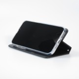 Fourre iPhone 13 Pro Max - Flip Wallet fashion mandala design artistique - Noir