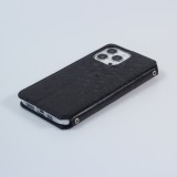 Fourre iPhone 13 Pro Max - Flip Wallet fashion mandala design artistique - Noir