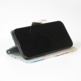 Fourre iPhone 13 Pro Max - Premium Wallet flip fermeture magnétique et porte-carte - Cool Cat Sunglasses