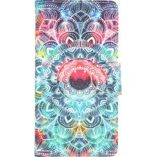 iPhone 13 Pro Max Case Hülle - Premium Wallet Flip-Magnetverschluss und Kartenfach - Spiritual Mandala