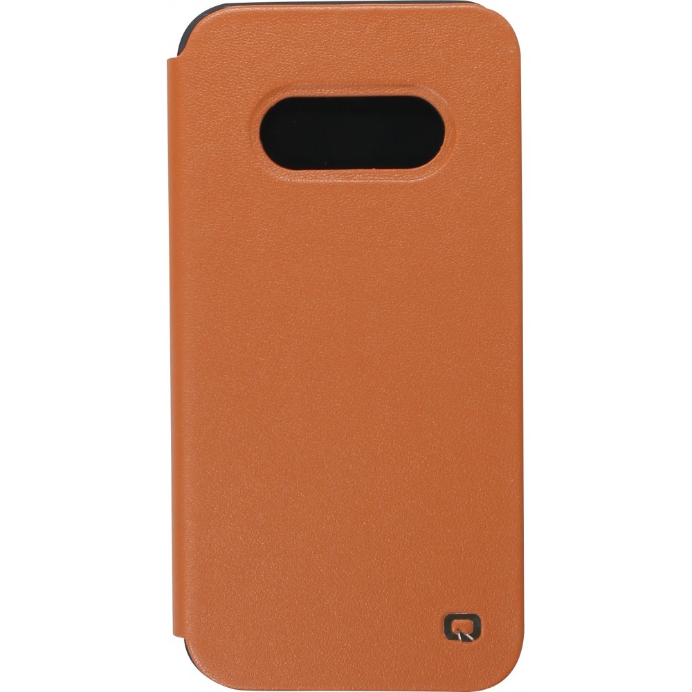 iPhone 13 Pro Max Case Hülle - Qialino Window Flip Echtleder - Braun