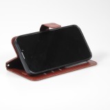 Fourre iPhone 13 mini - Premium Flip - Brun