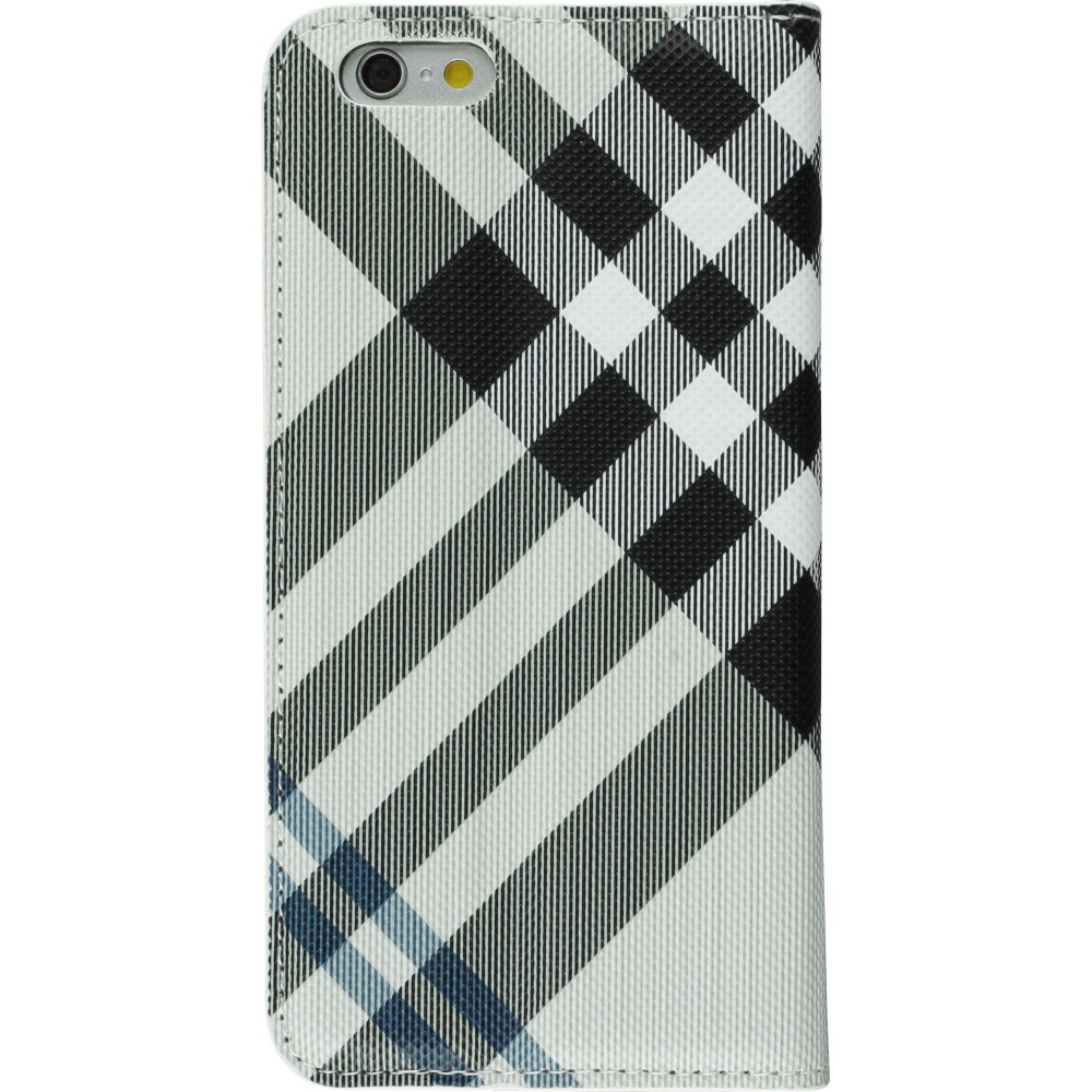 Fourre iPhone 7 Plus / 8 Plus - Flip Lines - Blanc