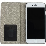 Fourre iPhone 7 Plus / 8 Plus - Flip Lines - Blanc