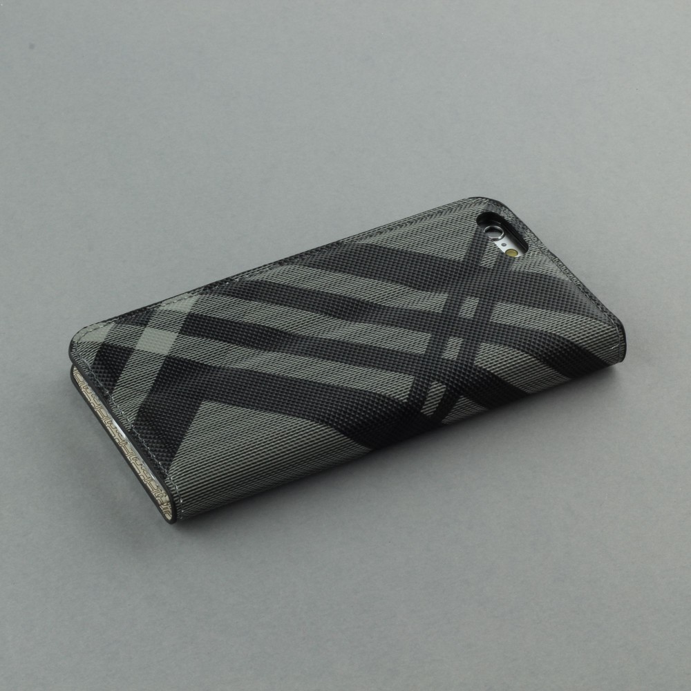 Hülle iPhone 6/6s - Flip Lines - Grau