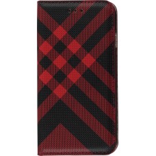 Fourre iPhone Xs Max - Flip Lines - Rouge