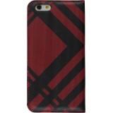 Fourre iPhone 6/6s - Flip Lines - Rouge