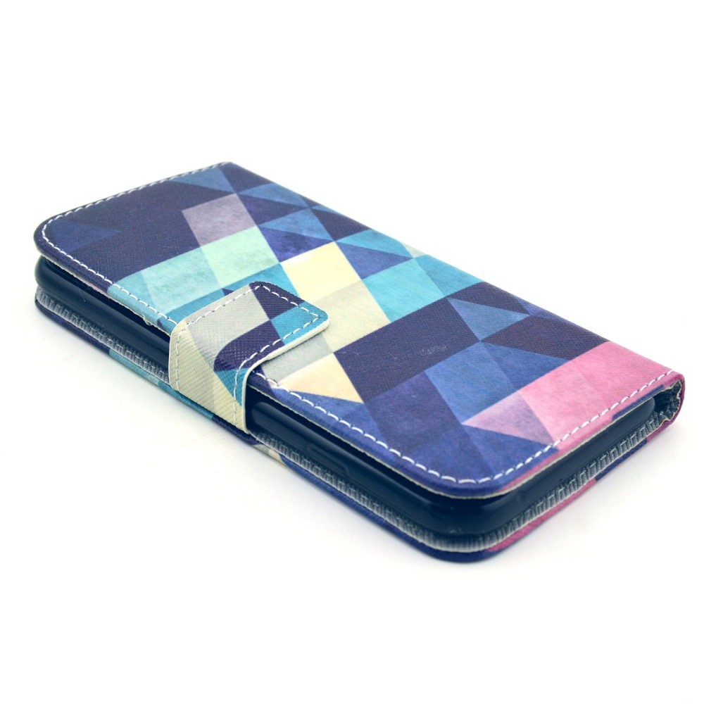 Fourre iPhone 6 Plus / 6s Plus - Flip Abstract Blue