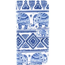 Hülle iPhone 6/6s - Flip Elefant Aztec
