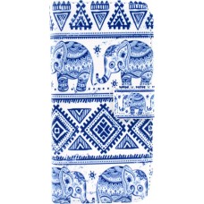 Fourre iPhone 7 / 8 / SE (2020, 2022) - Flip Elephant Aztec