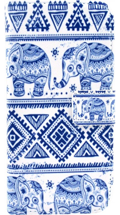Fourre iPhone 6/6s - Flip Elephant Aztec