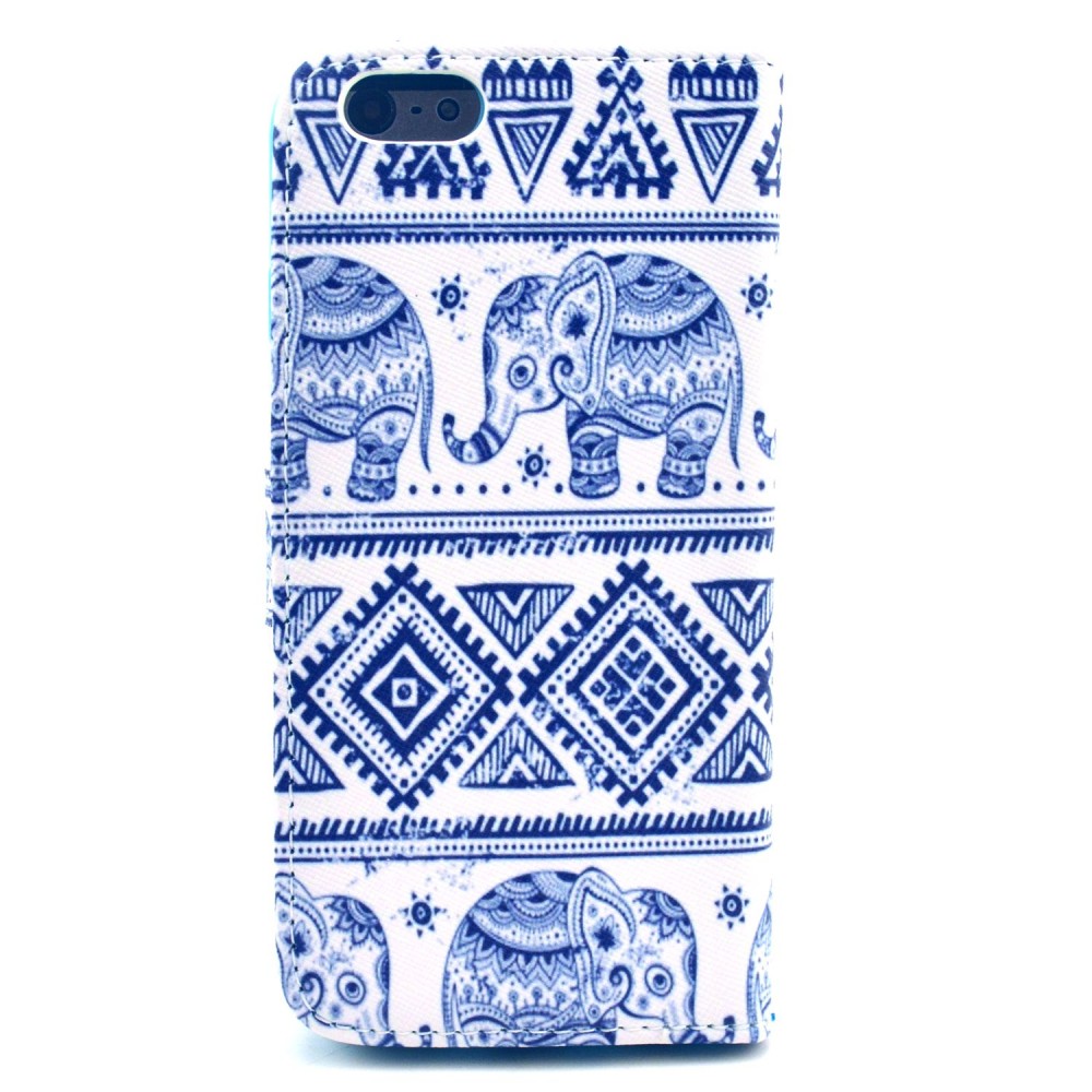 Fourre iPhone 6/6s - Flip Elephant Aztec