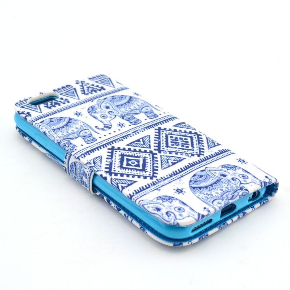 Fourre iPhone 6/6s - Flip Elephant Aztec