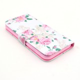 Fourre iPhone 6 Plus / 6s Plus - Flip Flower vintage - Rose