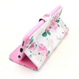 Fourre iPhone 7 Plus / 8 Plus - Flip Flower vintage - Rose