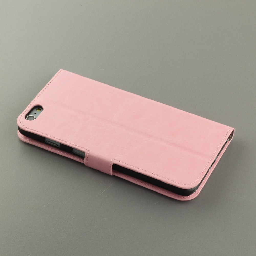 Hülle iPhone 6 Plus / 6s Plus - Premium Flip hell- Rosa