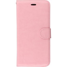 Hülle iPhone X / Xs - Premium Flip hell- Rosa