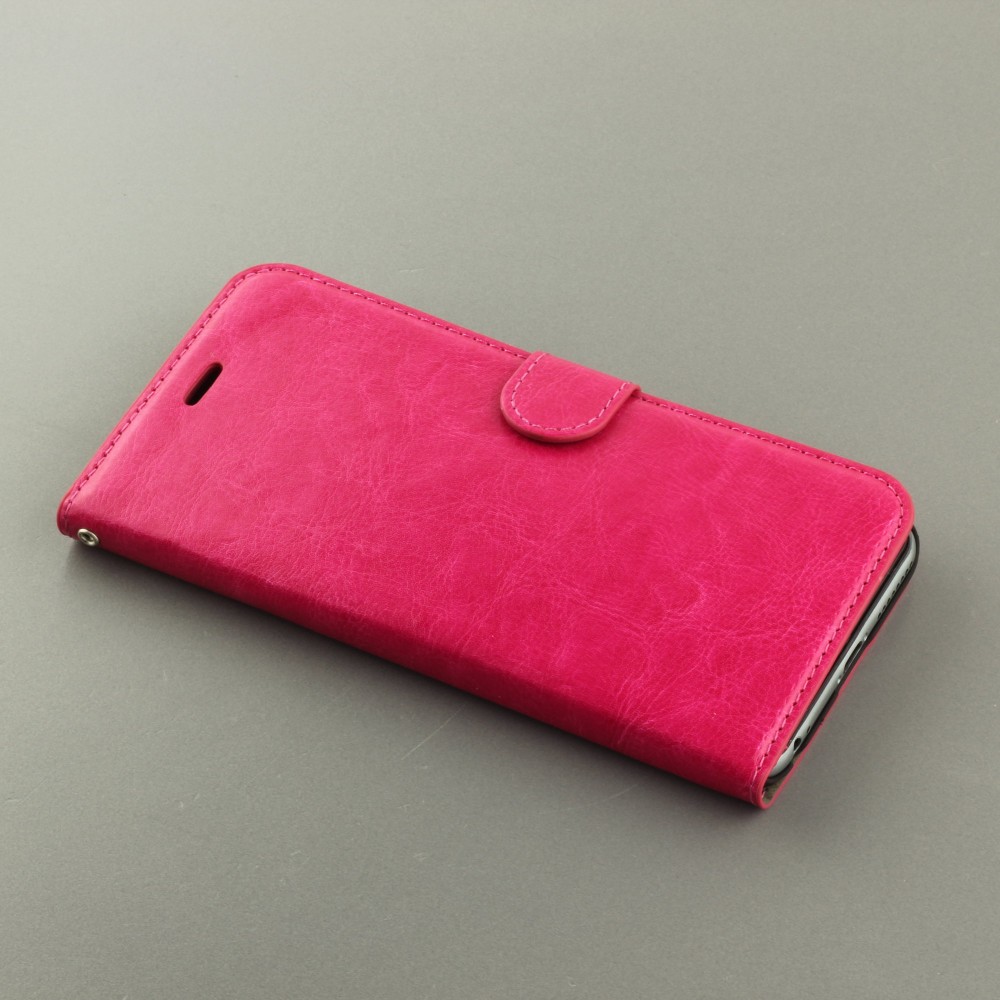 Fourre iPhone X / Xs - Premium Flip - Rose foncé