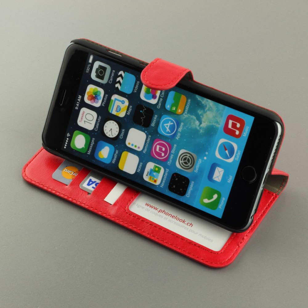 Fourre iPhone 6 Plus / 6s Plus - Premium Flip - Rouge