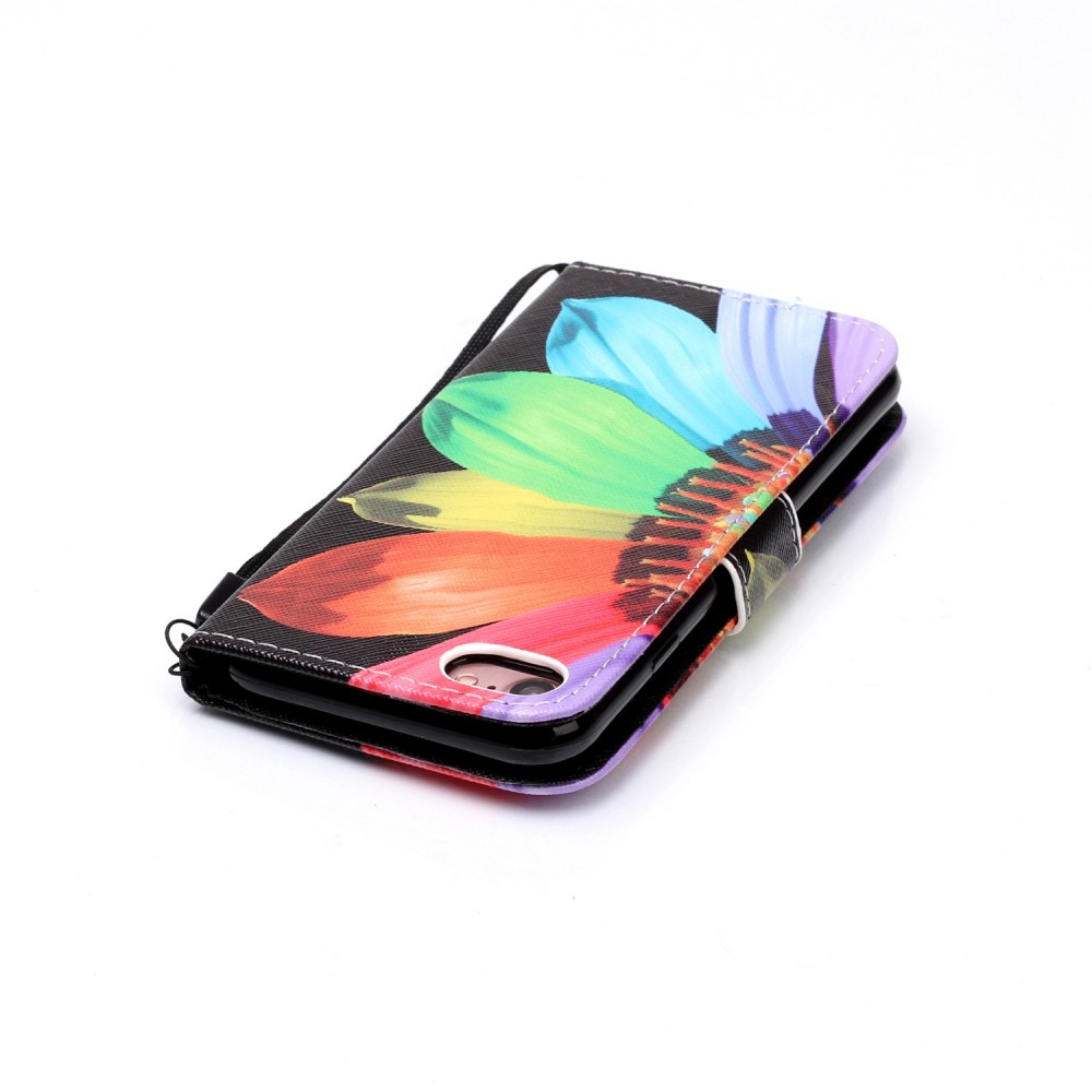 Hülle iPhone Xs Max - Flip Hälfte Blume