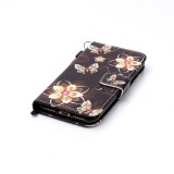 Fourre iPhone 6 Plus / 6s Plus - Flip papillons brun - Or