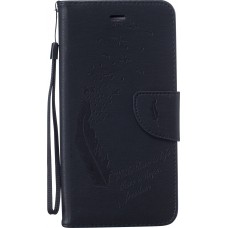 Fourre iPhone 6/6s - Flip plume freedom - Noir