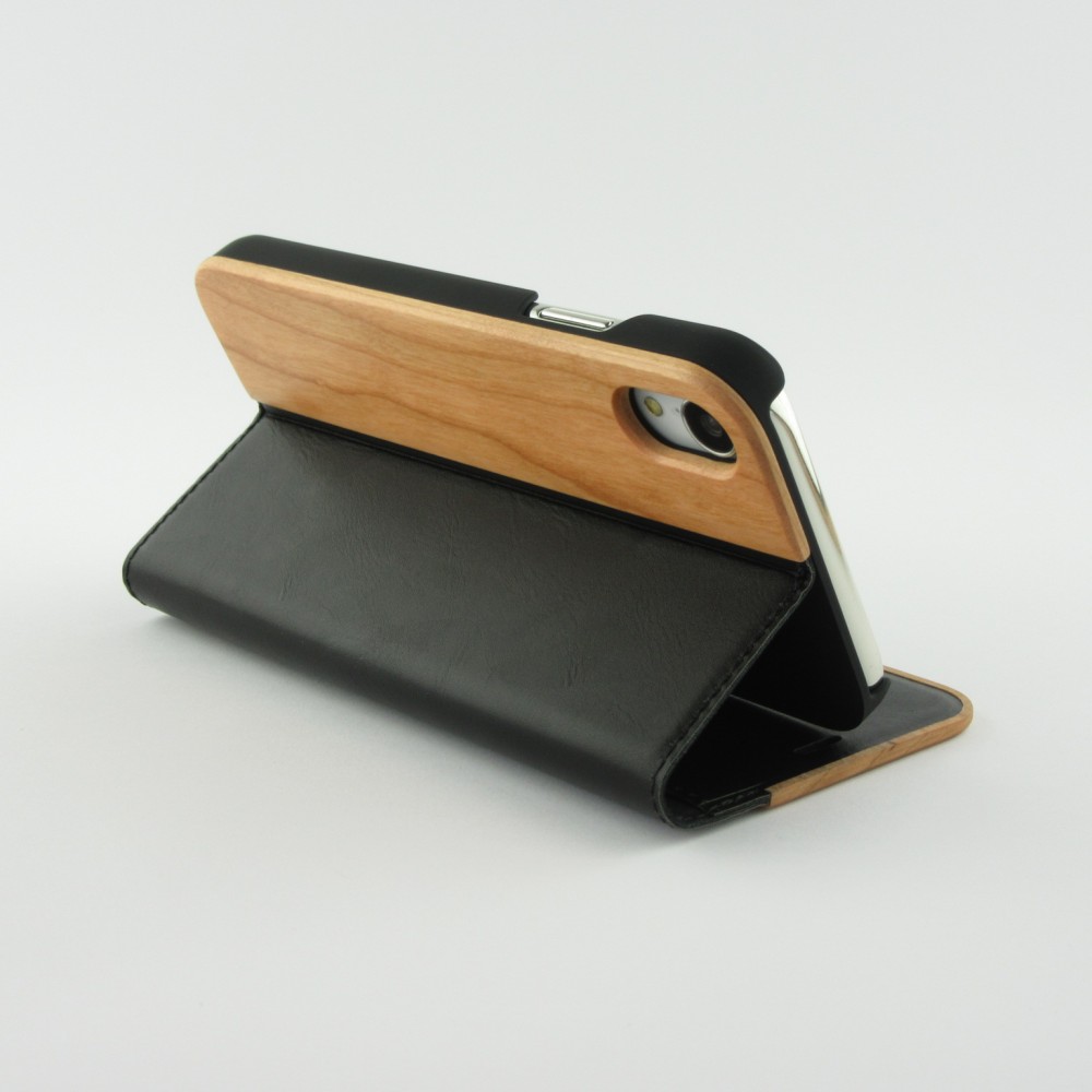 Hülle iPhone XR - Flip Eleven Wood Cherry