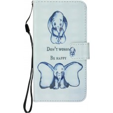 Fourre iPhone X / Xs - Flip 3D be happy elephant
