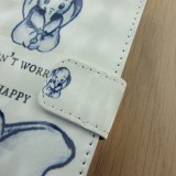 Fourre iPhone X / Xs - Flip 3D be happy elephant