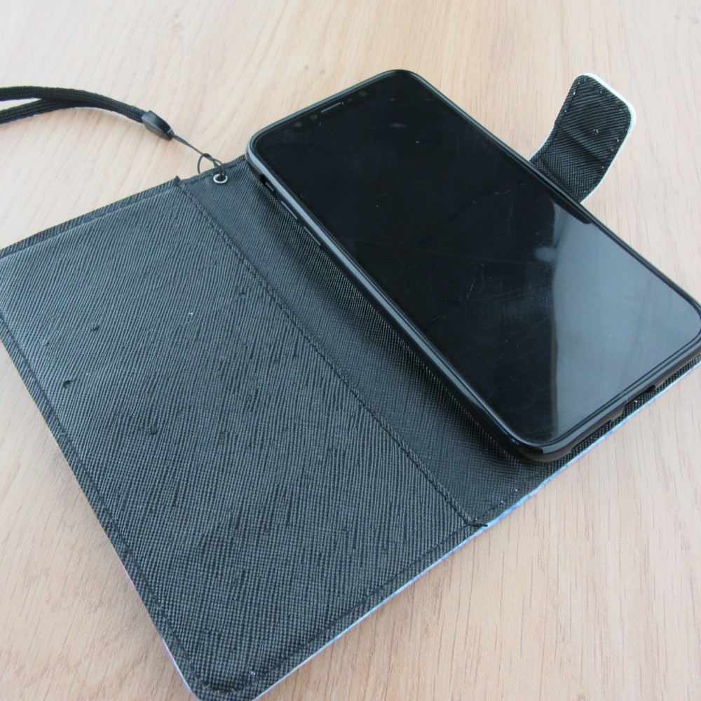 Fourre iPhone X / Xs - Flip 3D be happy elephant