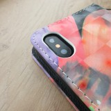 Hülle iPhone XR - Flip 3D halfe Blume