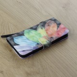 Hülle iPhone XR - Flip 3D halfe Blume