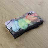 Hülle iPhone XR - Flip 3D halfe Blume
