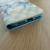 Fourre iPhone Xs Max - Flip 3D dreamcatcher - Bleu clair